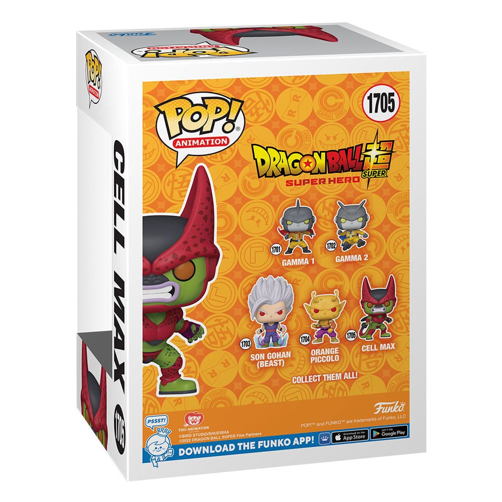 Dragon Ball Super: Super Hero Pop! Célula de figura de vinilo máx 9 cm