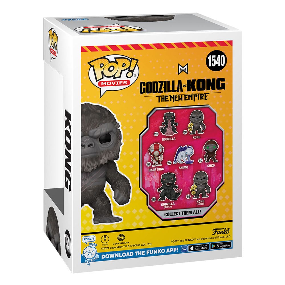 Godzilla vs. Kong 2 Pop! Films vinyl figuur kong 9 cm