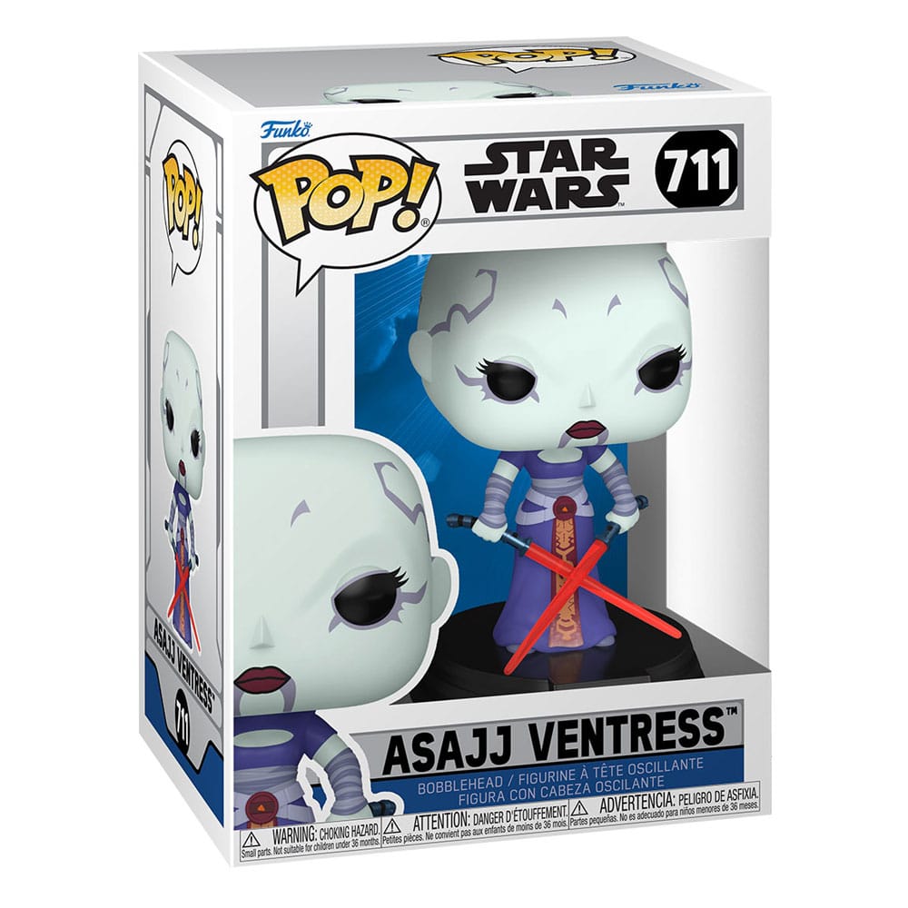 Yıldız Savaşları POP'u! Vinil Bobblehead Figürü Asajj Ventress 9 cm