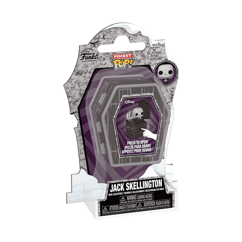 Noćna mora prije božićnog džepa lijesa! Vinil figura Jack Skellington 6 cm