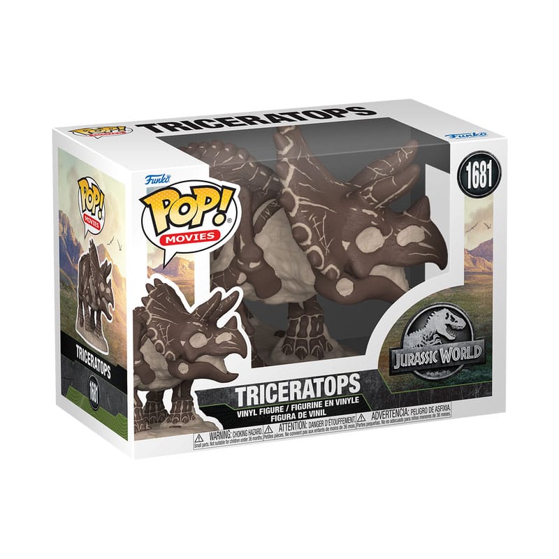 Jurassic Park Fosil Pop! Filmler vinil figür triceratops 9 cm