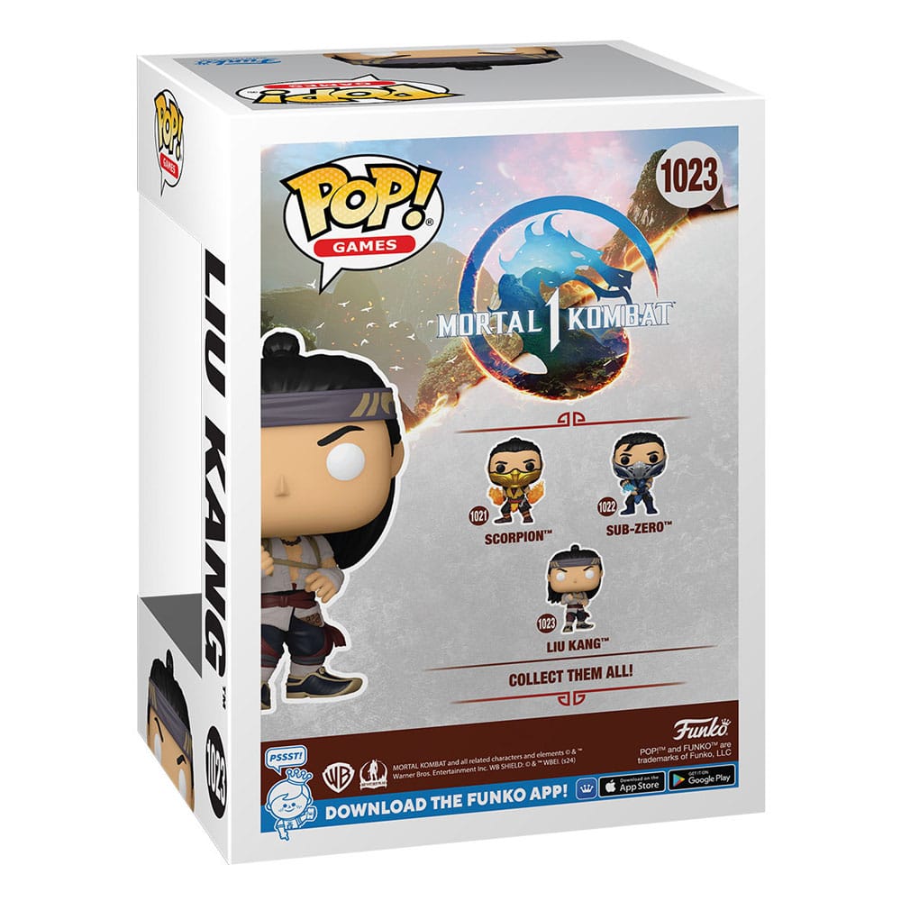 Mortal Kombat Pop! Oyunlar Vinil figürü Liu Kang (Ateş Tanrısı) 9 cm