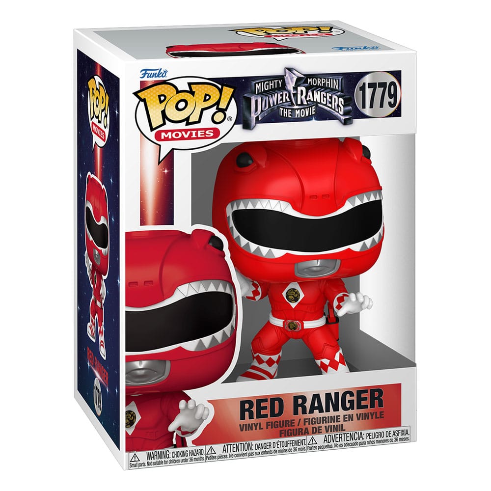 Mighty Morphin Power Rangers: The Movie Pop! Films vinylfiguren Red Ranger 9 cm