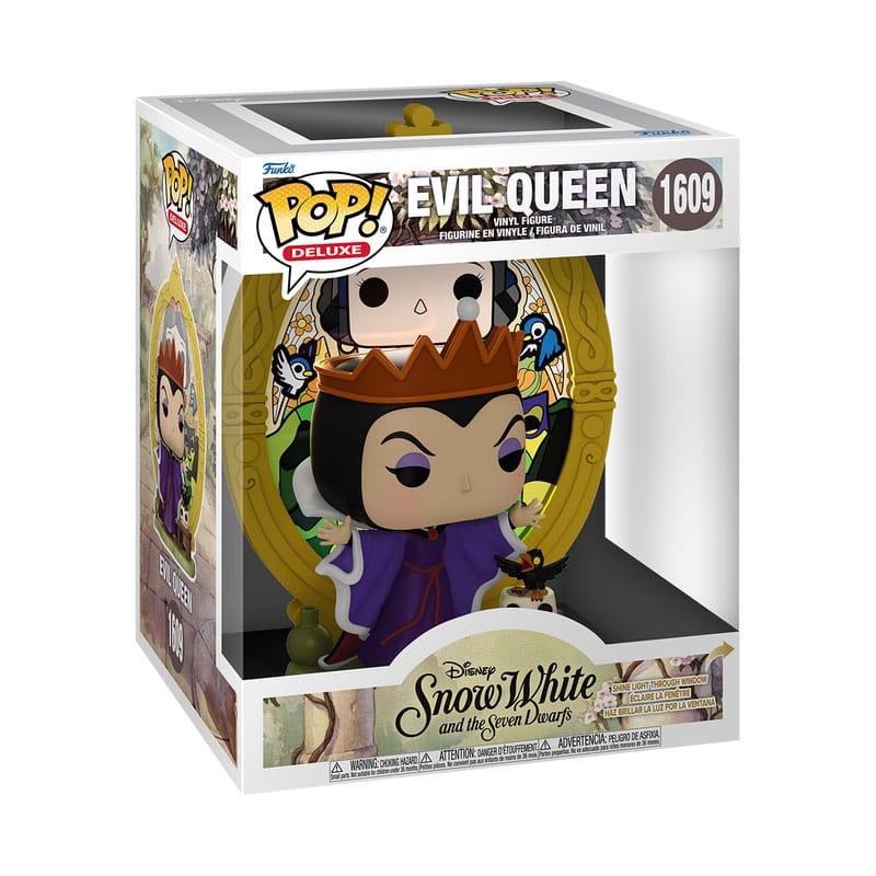 Disney Kötüleri POP! Deluxe Vinil Şekil Evil Kraliçesi (Cam) 9 cm