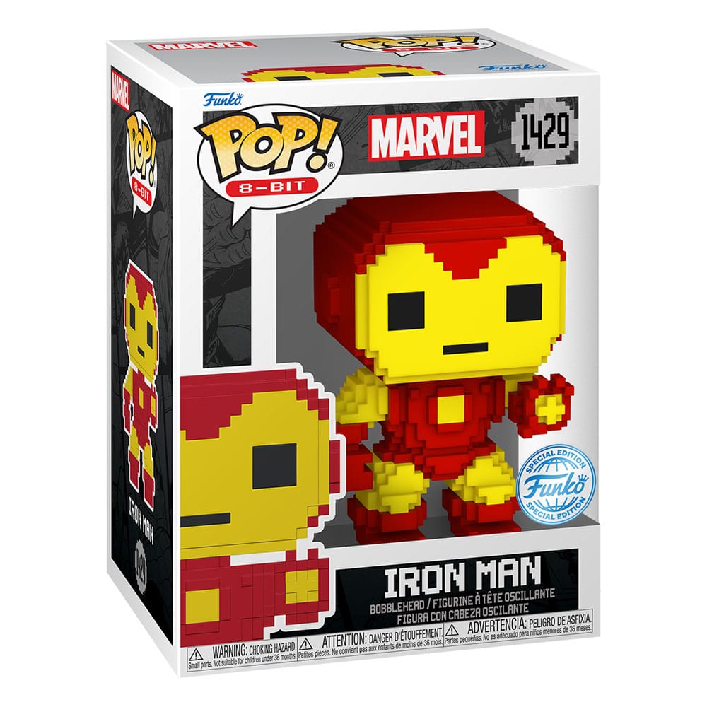 Marvel Pop! 8-Bit-Vinyl-Figur Iron Man 9 cm