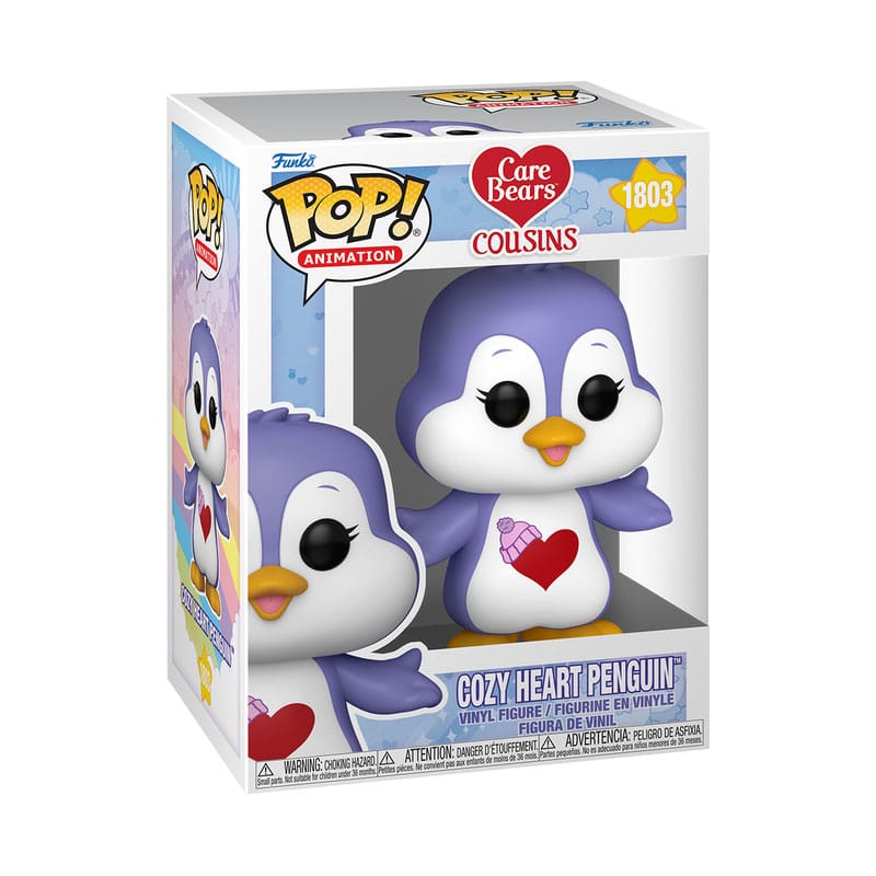 Bakım Pop! Animasyon vinil figürü rahat kalp penguen 9 cm