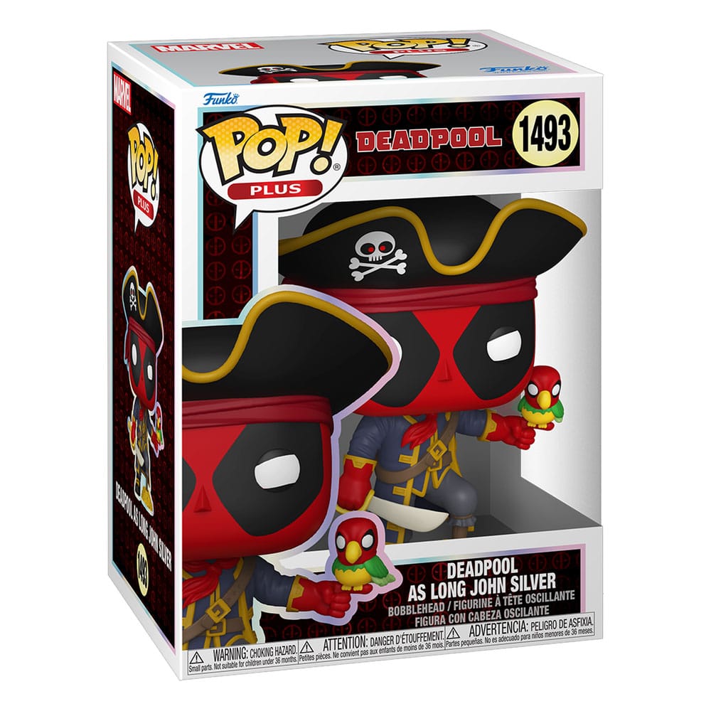 Marvel Pop! Plus la figure en vinyle Deadpool comme long John Silver 9 cm
