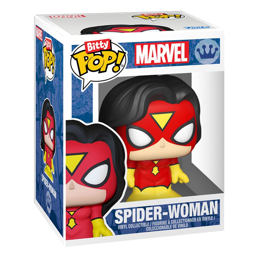 Marvel Bitty Pop! Mostrar con 2 figuras de vinilo Spider-Man Web
