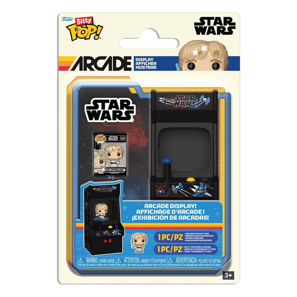 ¡Star Wars Bitty Pop! Figura de vinilo arcade Luke Skywalker (8 bits)