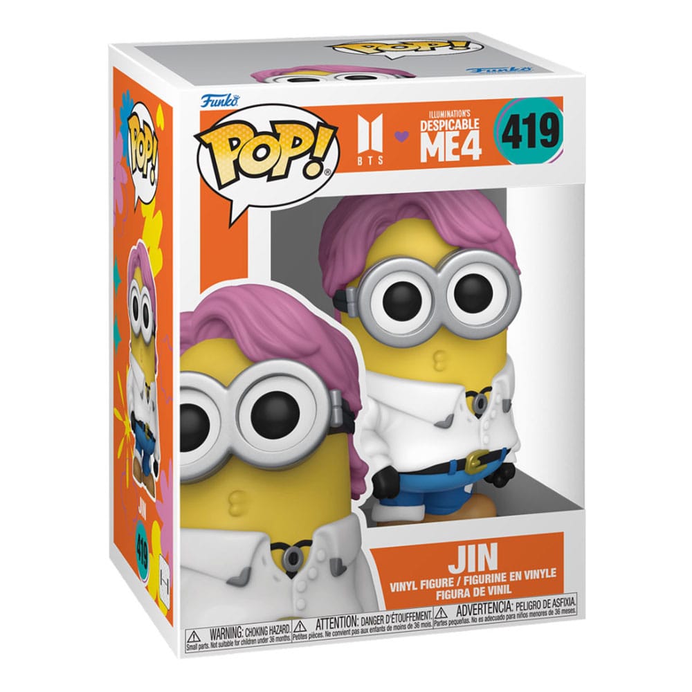Minions X BTS Pop! Rocks Vinyl Figur Jin 9 cm