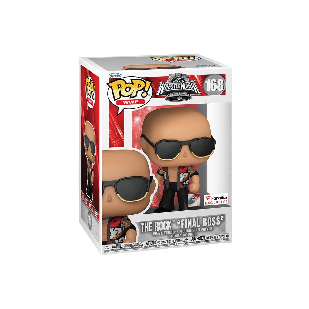 WWE POP'u! Vinil Şekil Rock- Final Boss (WrestleMania 40) 9 cm