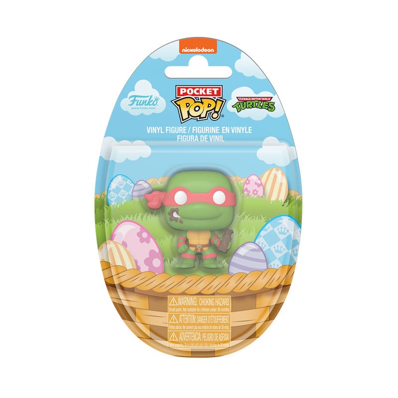 Tartles Ninja Tartles Tartles Mutante Teenage Pop! Figura in vinile Pasqua display Raphael 4 cm (16)
