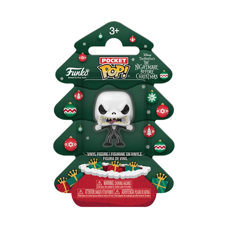 L'Étrange Noël de Monsieur Jack 2025 Pocket POP ! Porte-clés en vinyle Jack Tree Holiday Box 4 cm