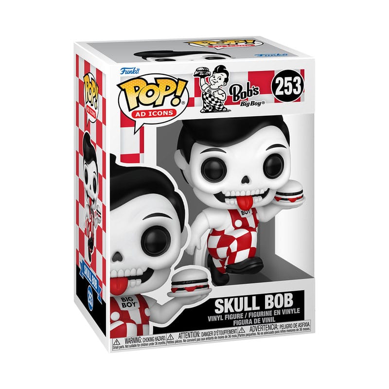 Bob's Big Boy Pop! Annonseikoner Vinylfigur Skull Bob 9 CM