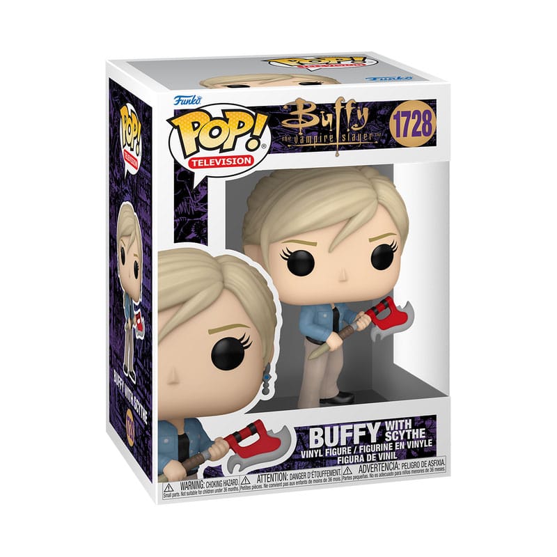 Buffy de vampiermoordenaar POP! TV-vinylfiguur Buffy met zeis 9 cm