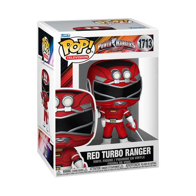 Power Rangers Generations (Tommy) Pop! Films Vinyl Figures Turbo - Red Ranger 9 cm