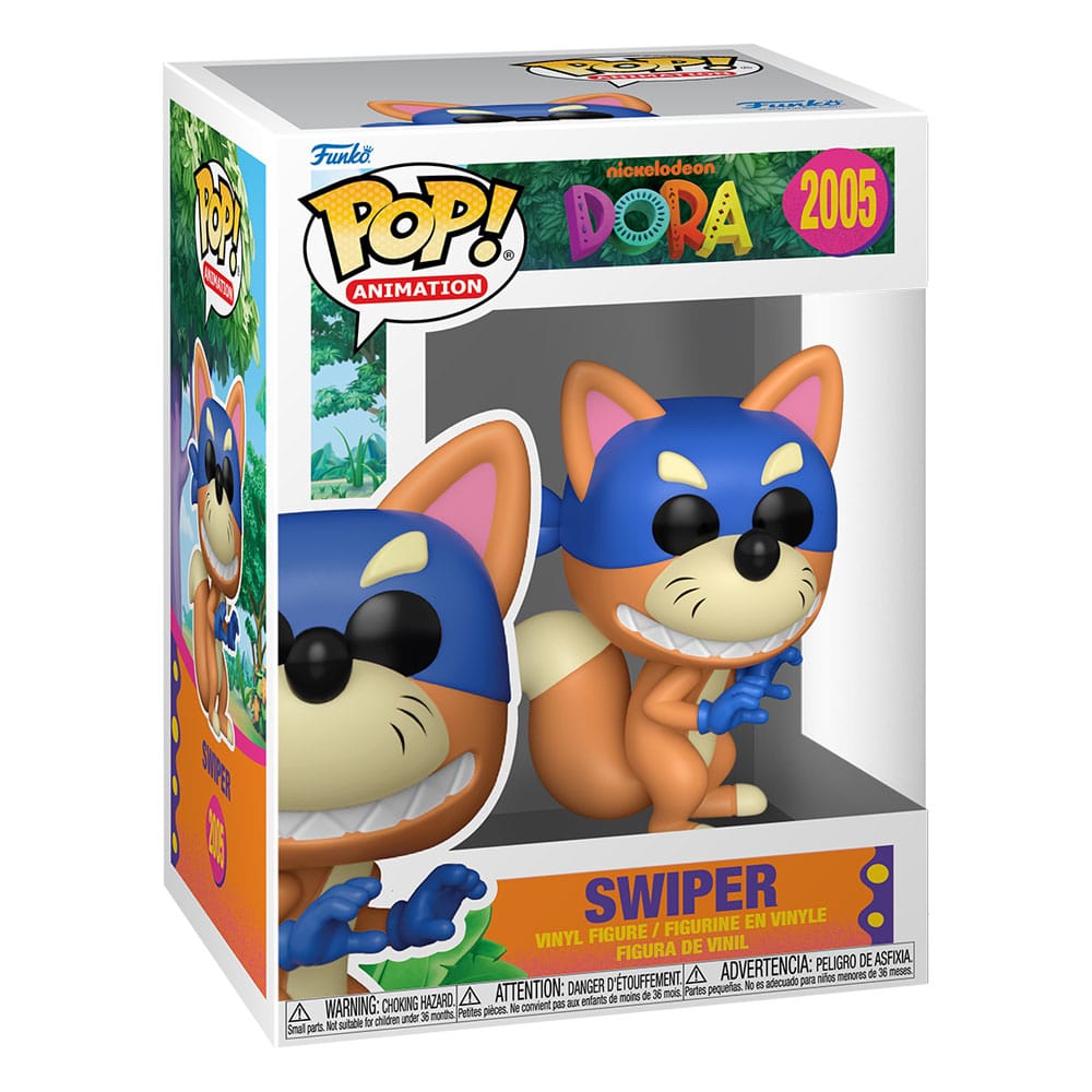 Utforskaren Dora POP! Animation Vinyl Figur Swiper 9 cm