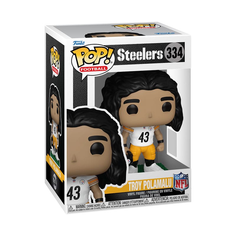 NFL: Efsaneler POP! Spor Vinil Şekil Efsaneleri - Troy Polamalu(Steelers) 9 cm