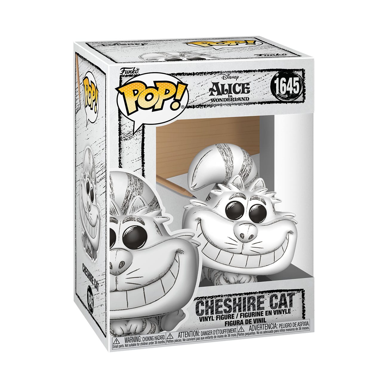 Disney POP! Vinylfigur Sketched-Cheshire Cat 9 cm