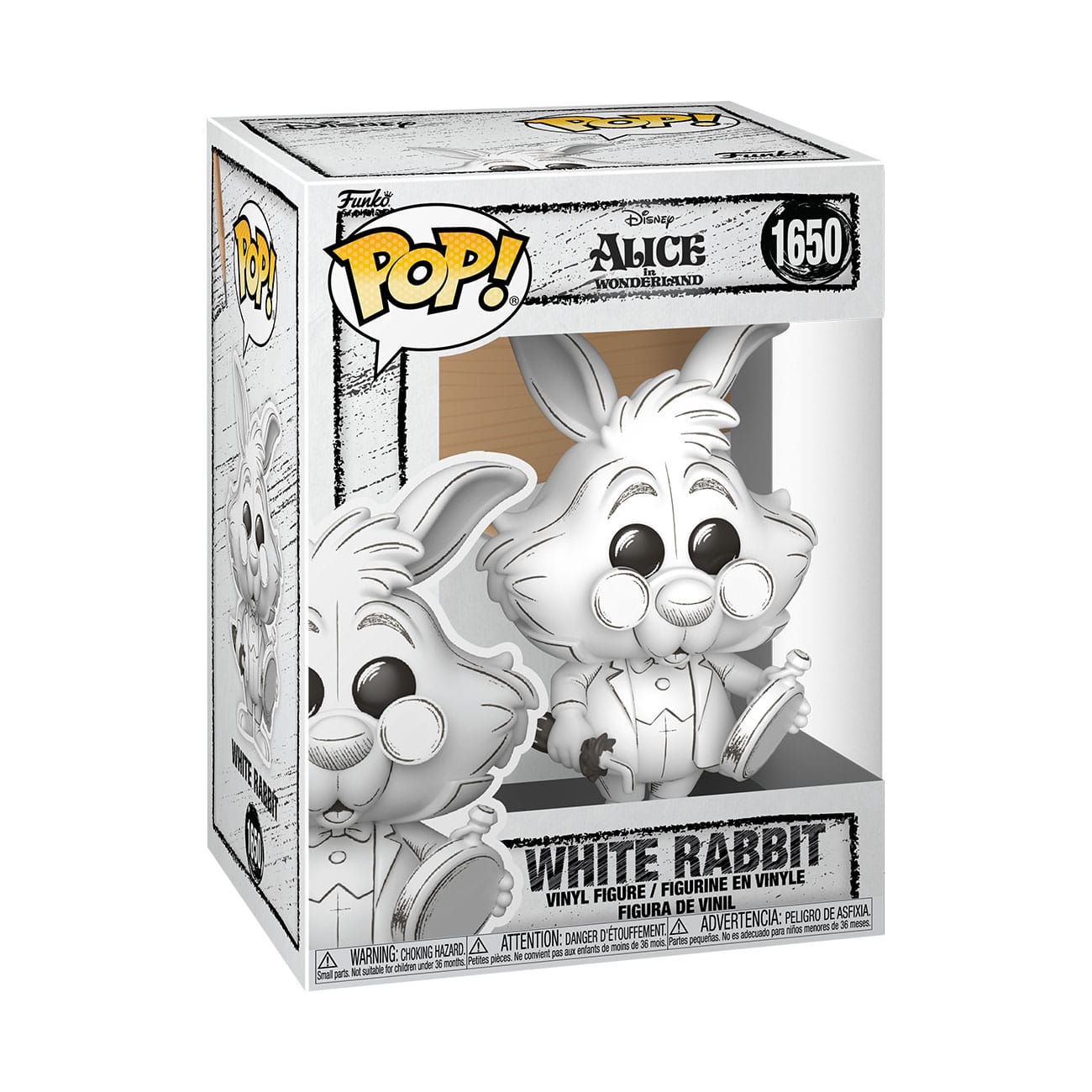 DisneyPOP! Figura in vinile schizzo - Coniglio bianco 9 cm