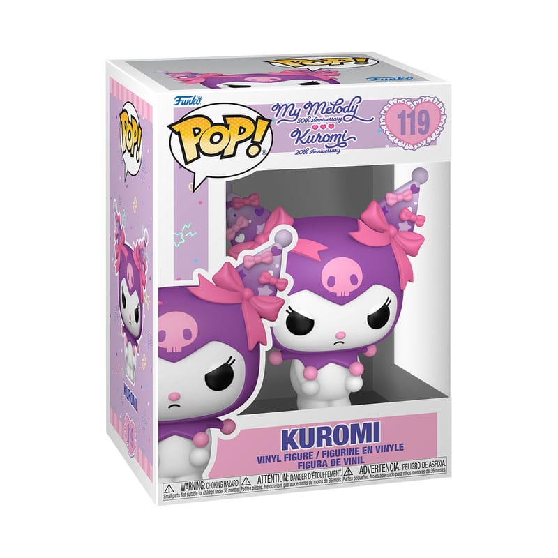 Sanrio pop! Animacija vinil figura k/mm- kuromi grumpy 9 cm