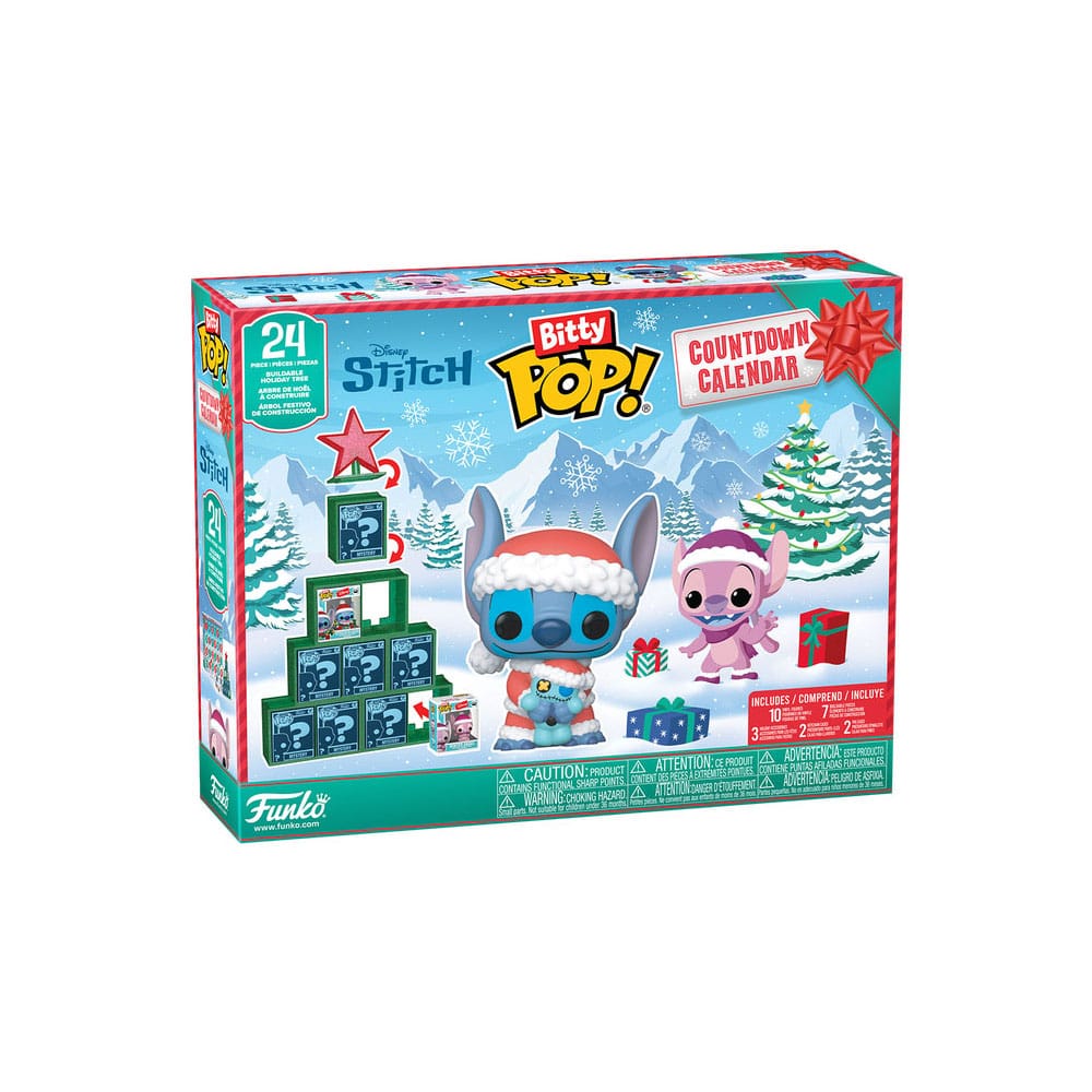 Disney Poche POP! Calendrier de l'Avent de 13 jours, compte à rebours Stitch Holiday