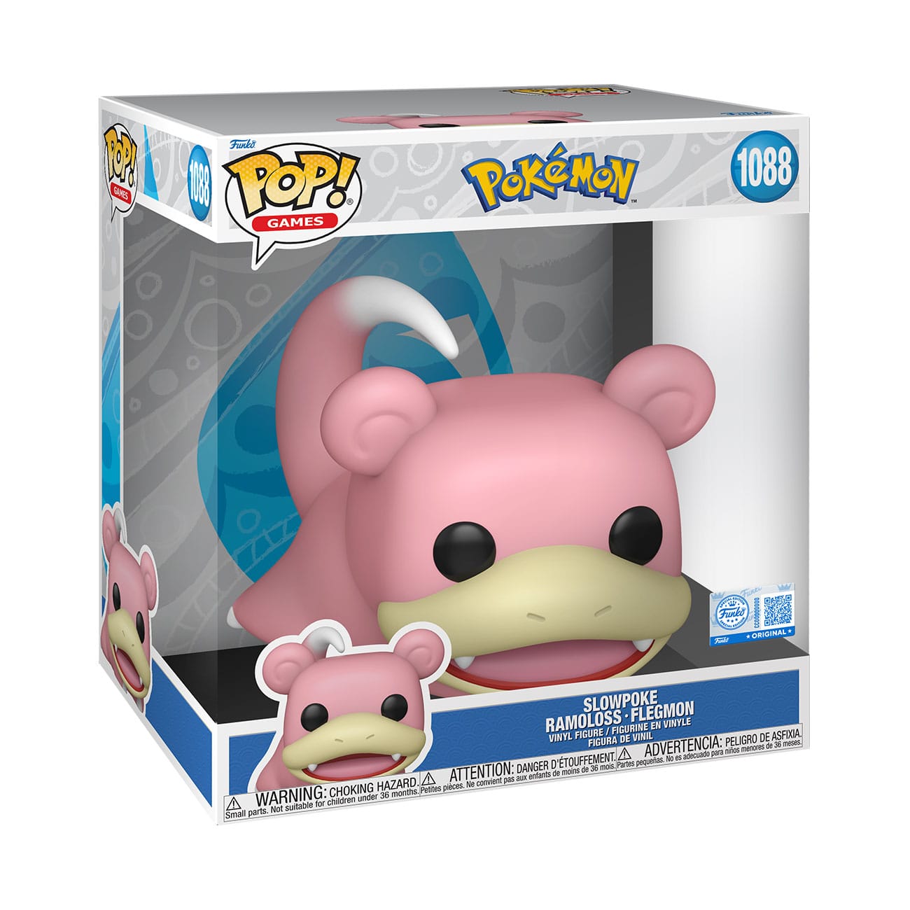 Pokemon Supergroßer Jumbo POP! Vinylfigur Slowpoke 25 cm