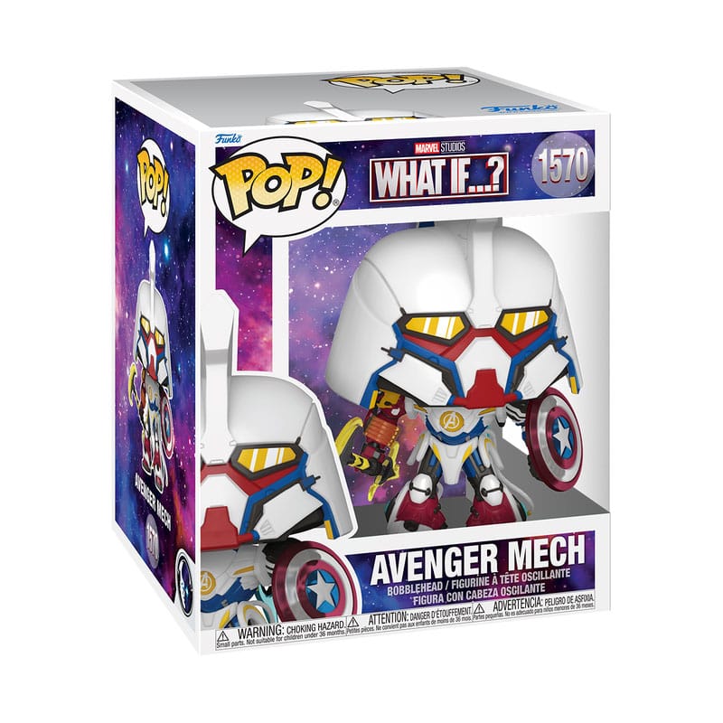 Et si...? POP de grande taille ! Marvel figurine en vinyle Super Mech 15 cm
