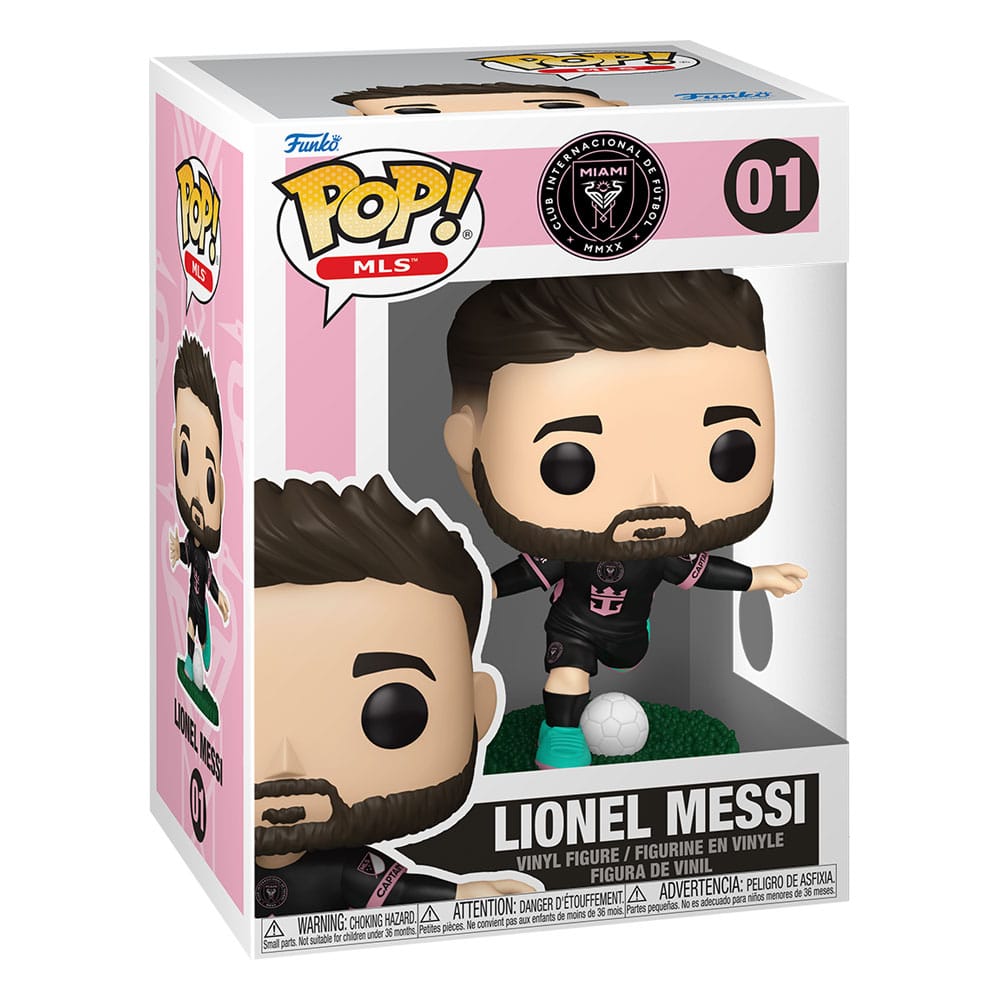 MLS POP! Spor Vinil Figür Inter Miami- Lionel Messi(deplasman) 9 cm
