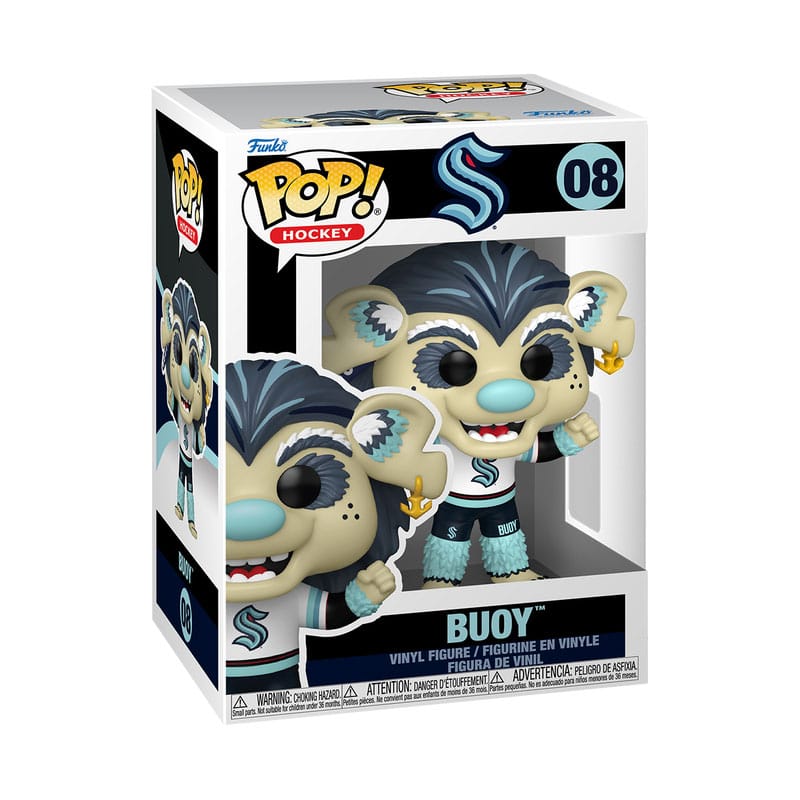 ¡POP de la NHL! Figura Vinilo Mascotas: Kraken- Boya 9 cm