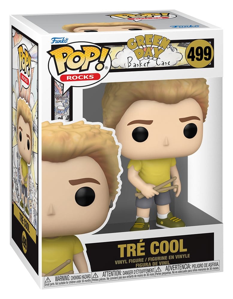 Grüner Tag POP! Rocks Vinylfigur Tre Cool (Basket Case) 9 cm