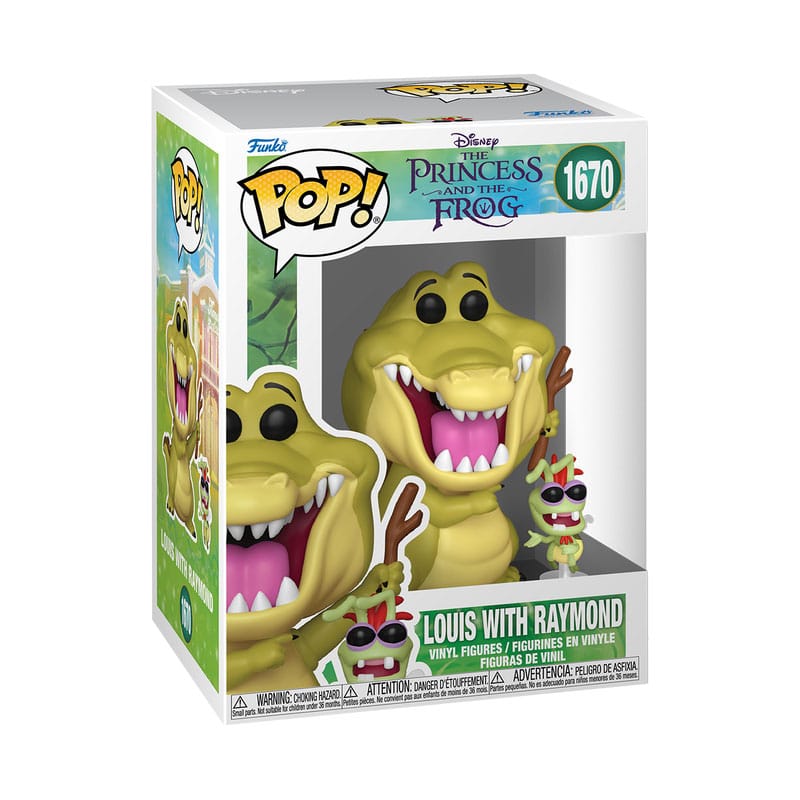 Prinzessin und der Frosch POP! Disney Vinylfigur Louis mit Raymond 9 cm