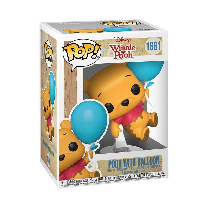 Disney-POP! Animatie vinylfiguur Poeh met ballon 9 cm