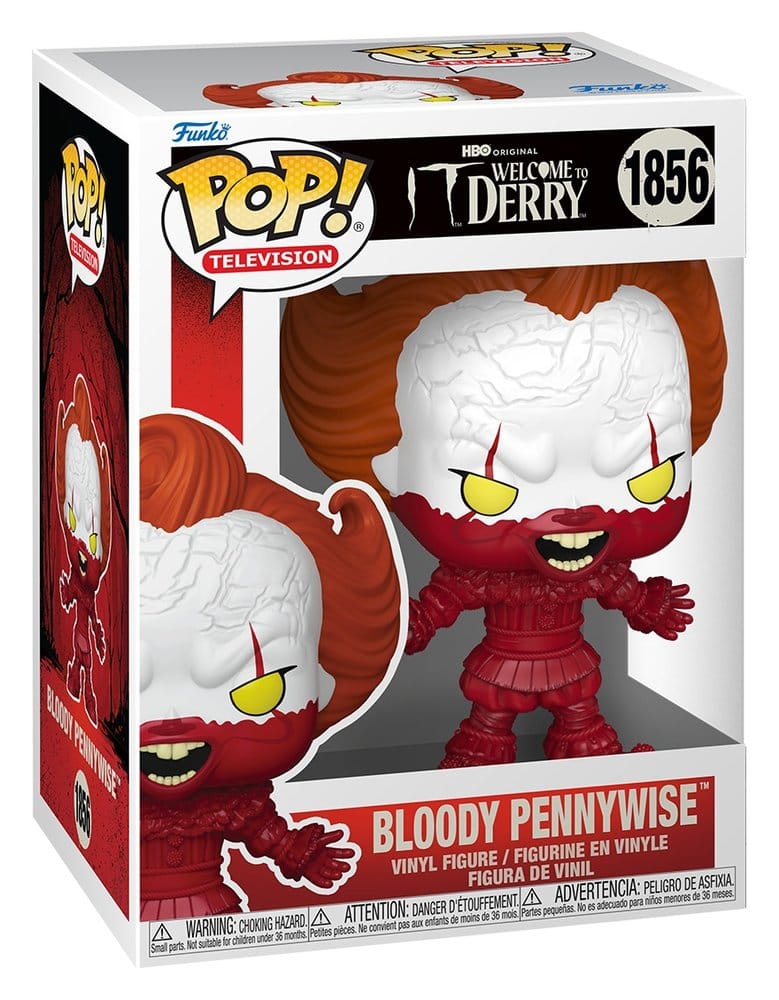 It: Dobrodošli u Derry POP! Televizijska vinilna figura Bloody Pennywise 9 cm