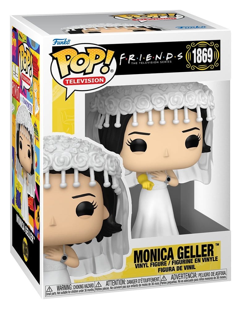 Amigos POP! TV Vinyl Figura Monica Geller (Vestido de Novia) 9 cm