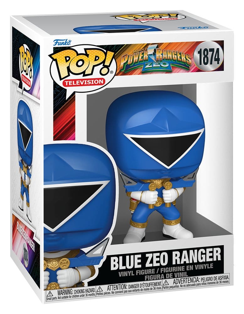 Power Rangers Zeo POP! Movies Vinylfiguren Zeo Ranger Blauw 9 cm