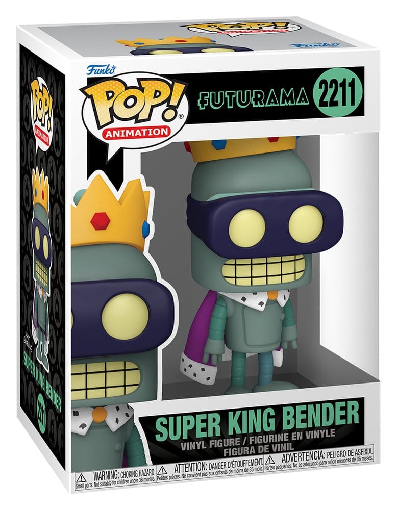 Futurama Pop! Animasjon Vinylfigur Super King Bender 9 cm