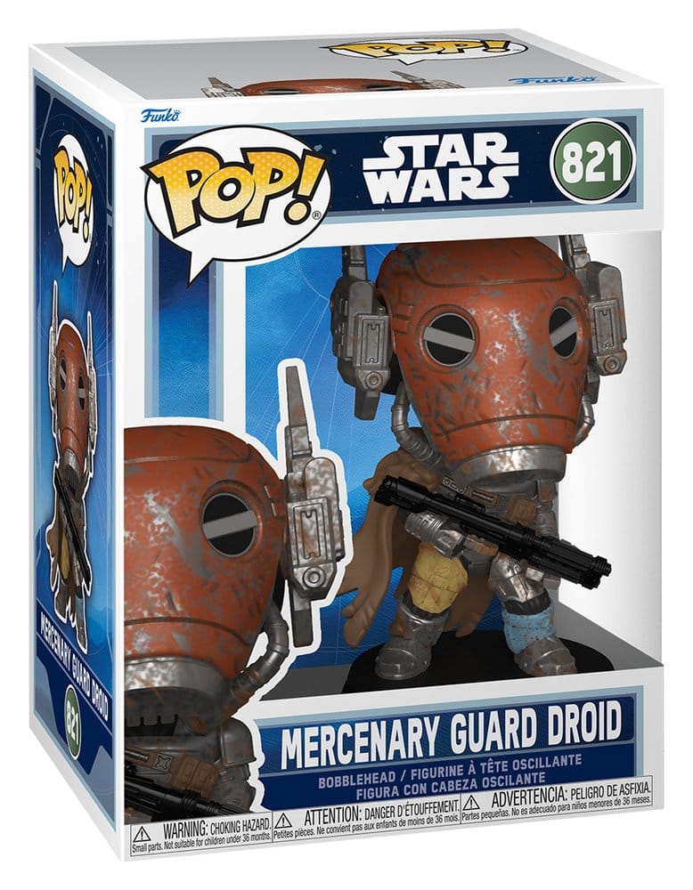 Star Wars: The Mandalorian och Grogu POP! Vinyl Bobblehead Figur Mercenary Guard Droid 9 cm
