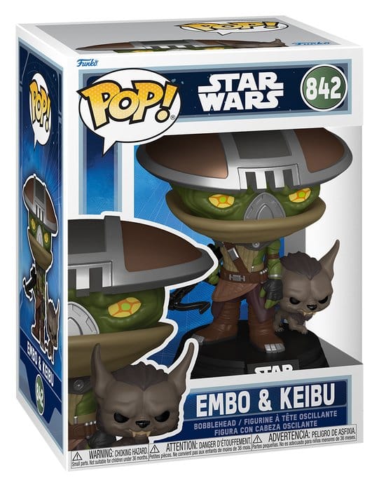 Star Wars: The Mandalorian und Grogu POP! & Buddy Vinylfigur Embo & Keibu 9 cm