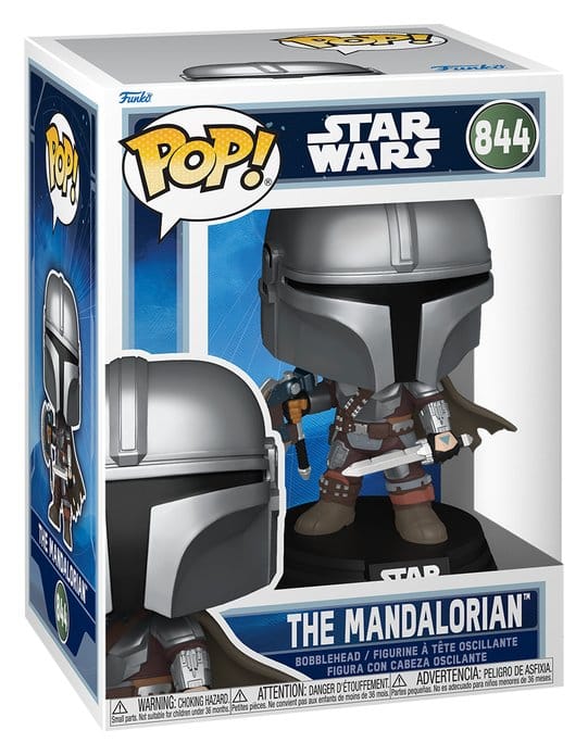 Star Wars: El Mandaloriano y Grogu POP! Figura Vinilo The Mandalorian (Dual Wield) 9 cm