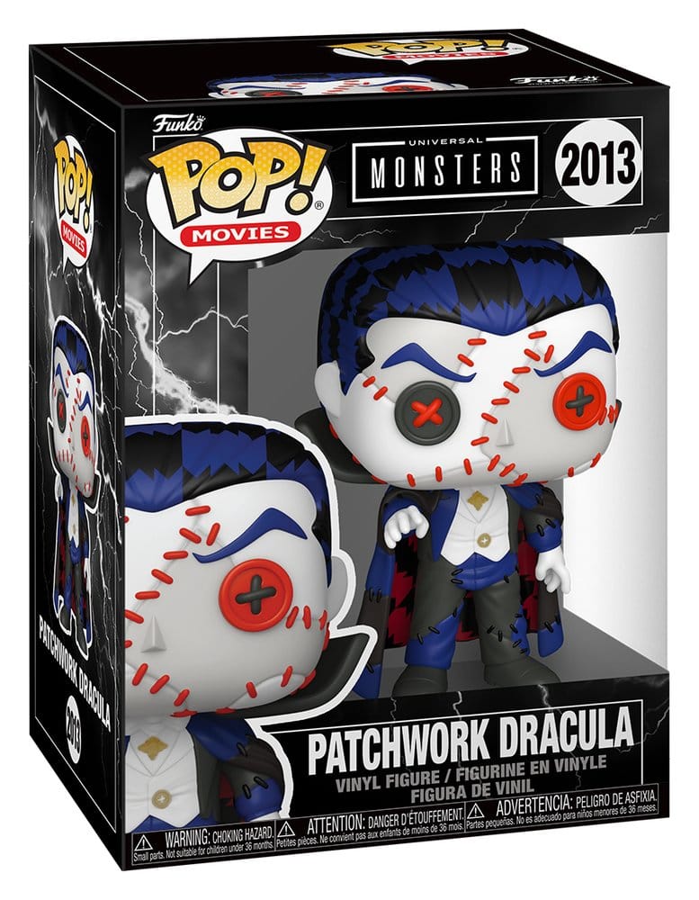 Universal Monstres Patchwork POP! Films figurine en vinyle Dracula 9 cm