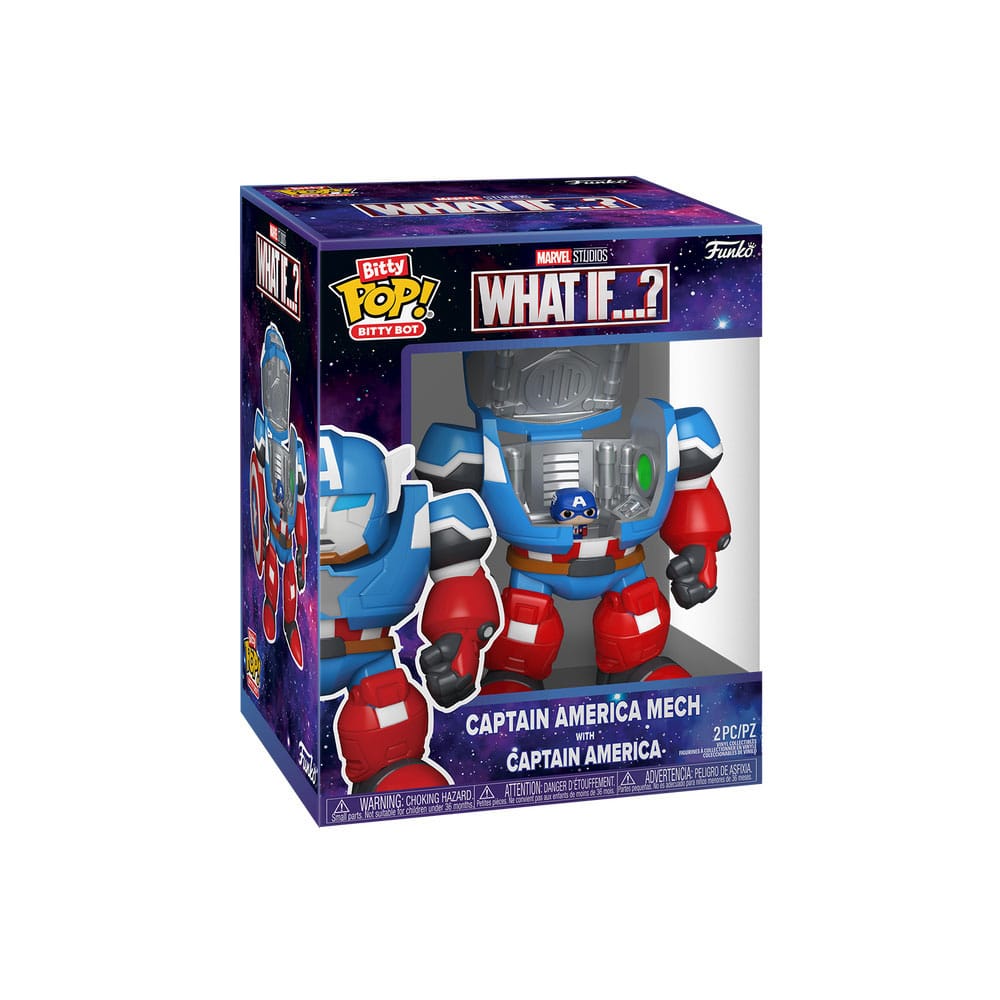 Marvel Bitty POP! Bots Figuur WI-CA Mech met dop 11,7 cm