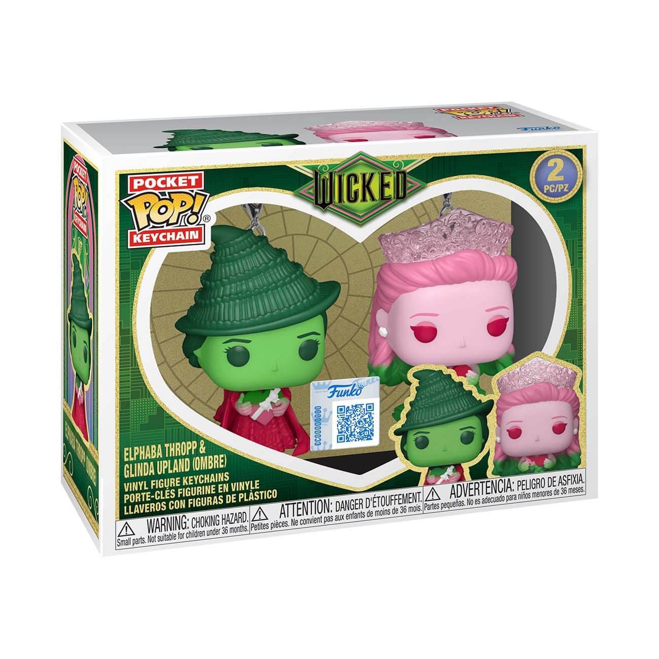 Méchant POP! Porte-clés en vinyle 2-Pack G&E (Ombre) 4 cm