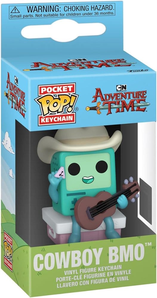 Adventure Time Pocket POP! Vinyl nøgleringe 4 cm Cowboy BMO med guitardisplay (12)