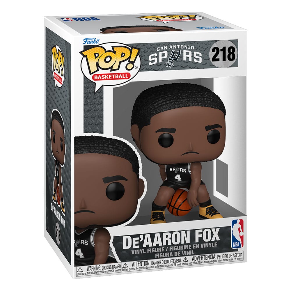 NBA POP'u! Basketbol Vinil Şekil San Antonio Spurs: De'Aaron Fox (2025 Icon Edition Üniforması) 9 cm