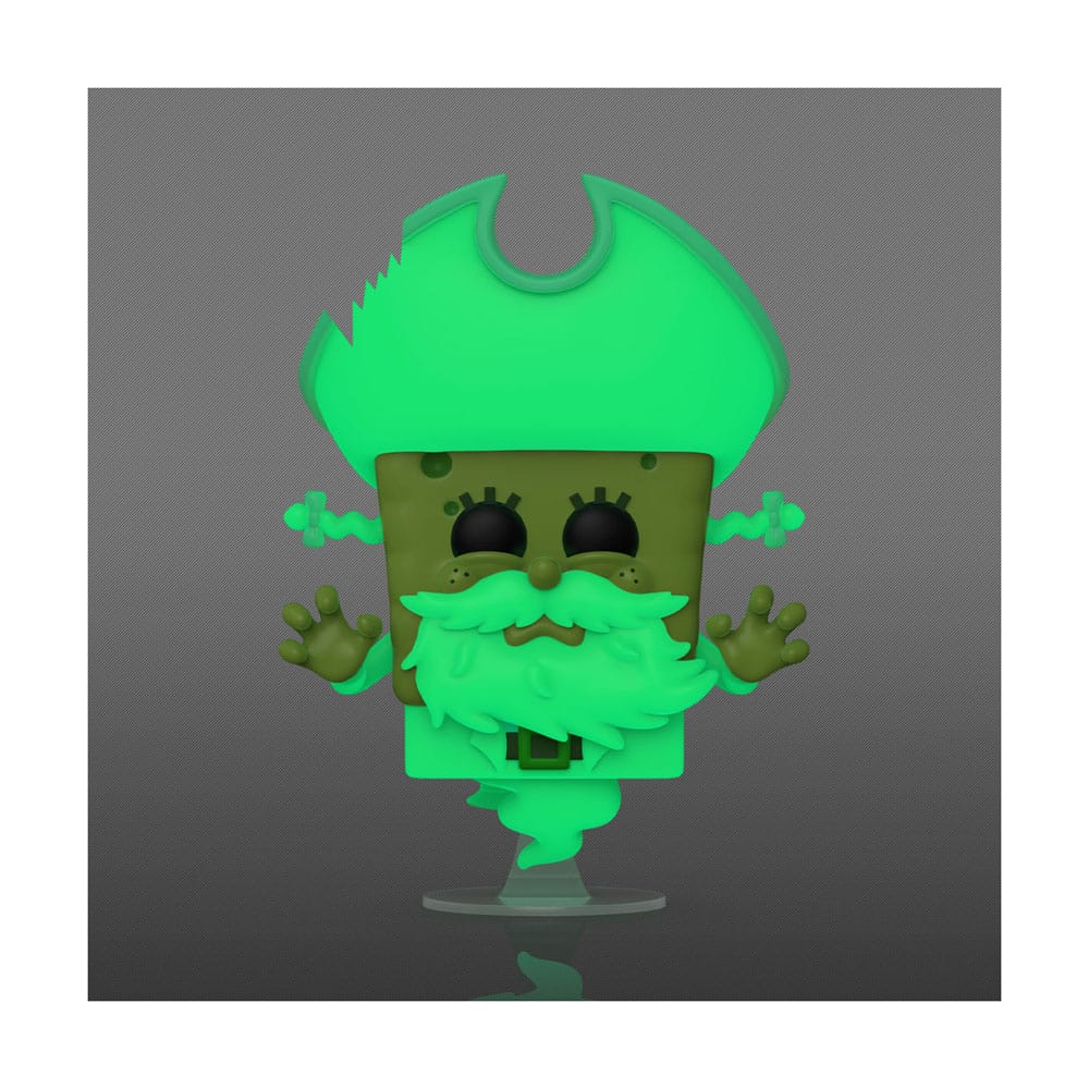 SvampeBob Firkant POP! Vinylfigur SvampeBob som den flyvende hollænder (glød) 9 cm