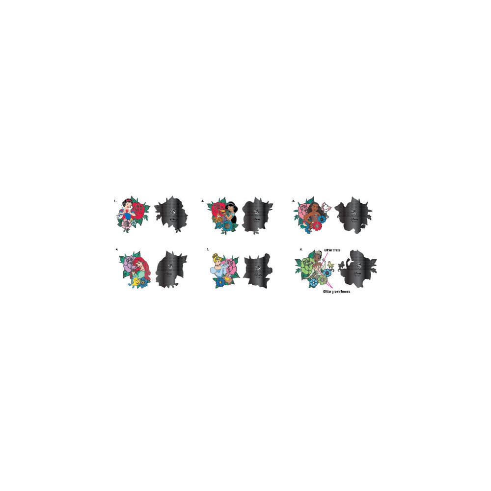 Pop! Pins: Disney - Princess Tattoo Blind Box Pins - CDU da 12 pezzi
