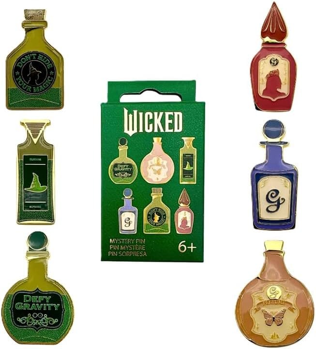 Wicked Enamel Pins Potion Flasker Blind Display (18)