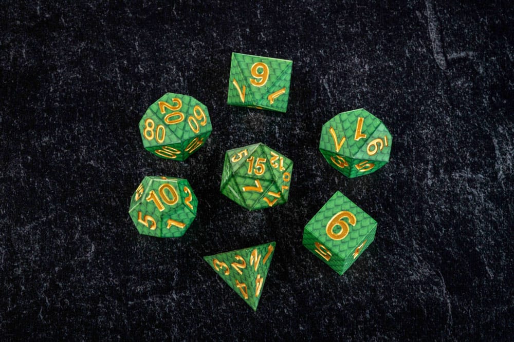 Dragon Storm Sharp Edge Silikonwürfel Grüne Drachenskalen (7)