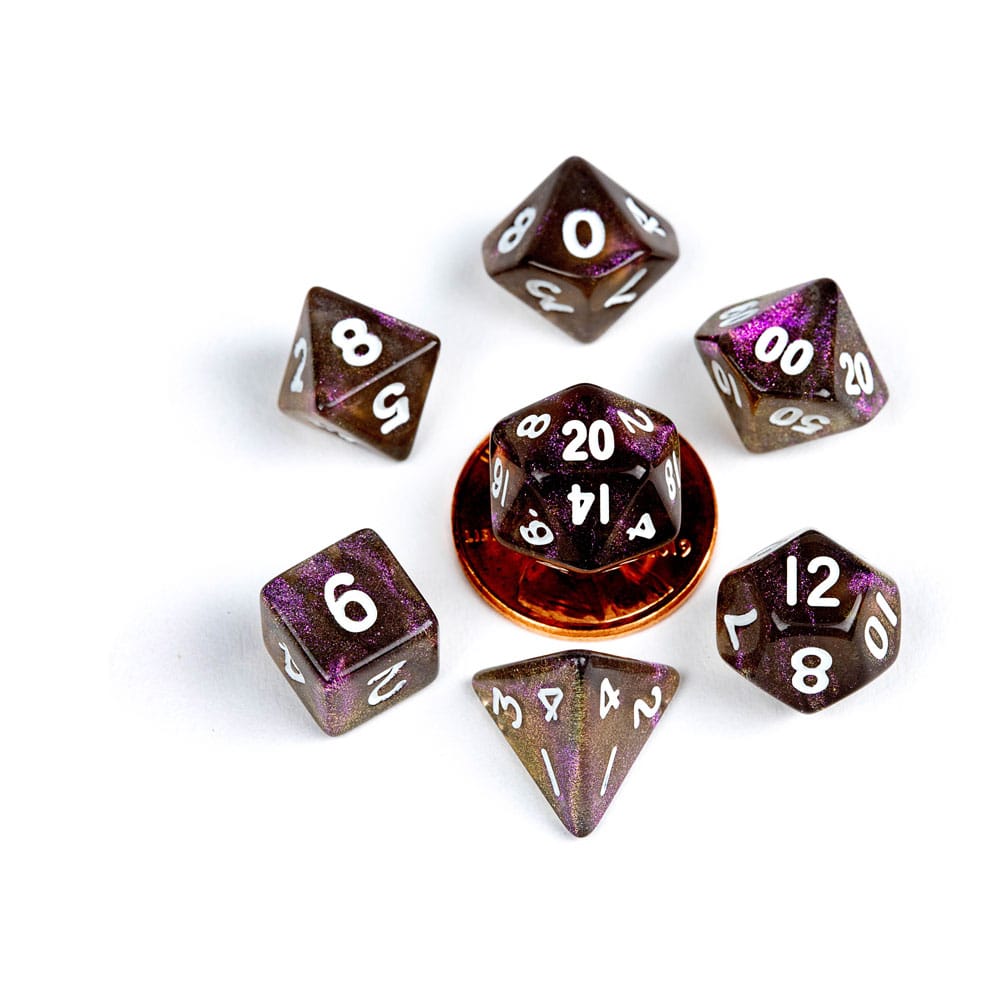 Fanroll Mini Dice Set Stardust Supervolcano (7)